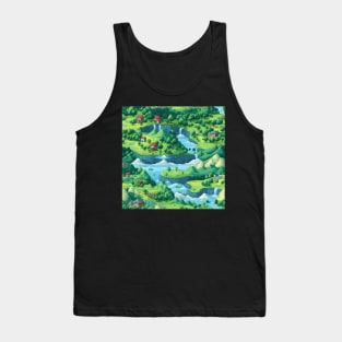 Pixel Art Repeating Pattern Tank Top